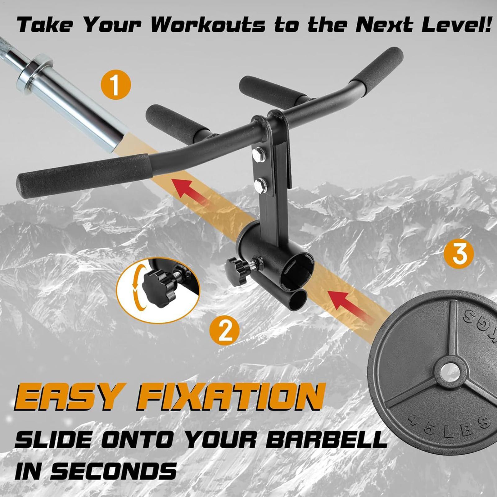 Landmine Barbell Attachment - T바 로우 어태치먼트 볼트 잠금 그립