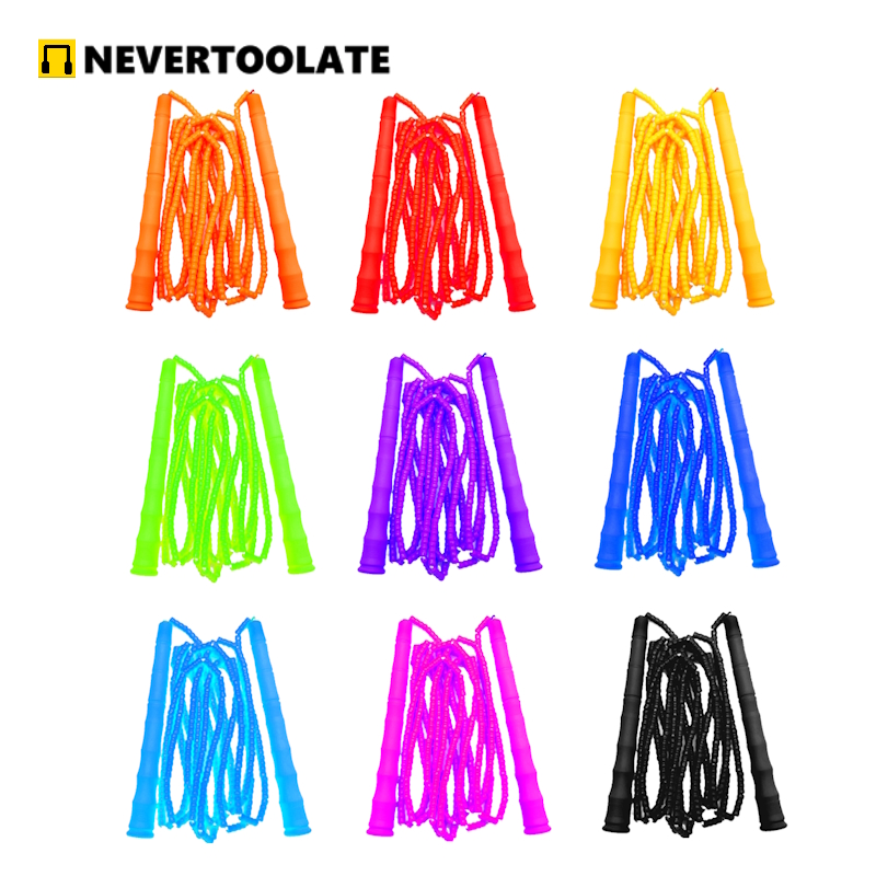 NEVERTOOLATE PVC 비즈 긴 핸들, 퓨어 블 - Skipping Rope Pvc 리뷰 및 가격